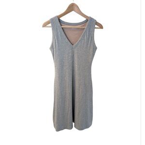 OGL Move V-neck Ribbed Tank Dress Grey Medium